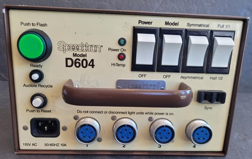 Speedotron D604 Power Supply Lighting Strobe Studio - Tested