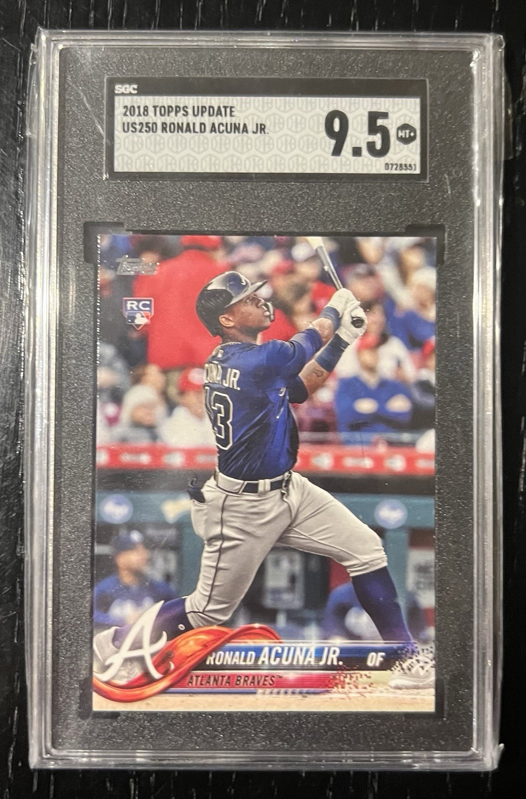 2018 Topps Update US250 Ronald Acuna Jr. Rookie SGC 9.5 RC Atlanta Braves