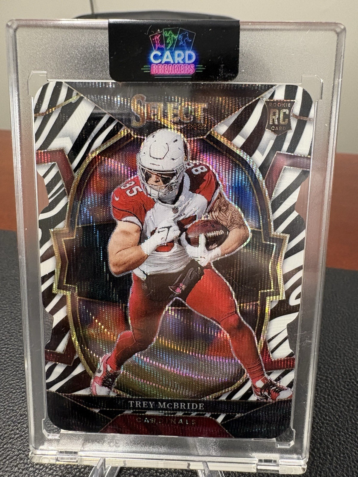 2022 Panini Select Trey McBride Rookie Die Cut #11 Zebra Case Hit SSP