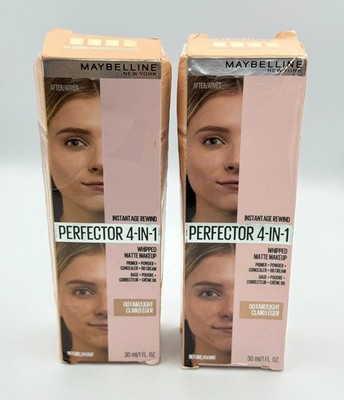 Maybelline 3-PACK Instant Age Rewind Perfector 4-in-1 Whipped Matte Makeup #00