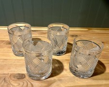 Ralph Lauren Old-Fashioned/Rocks Glasses (Set of 4), Argyle Crystal