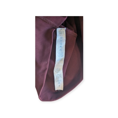 New LULULEMON Full Length High Rise Burgundy Leggings Size 4 - Picture 5 of 7