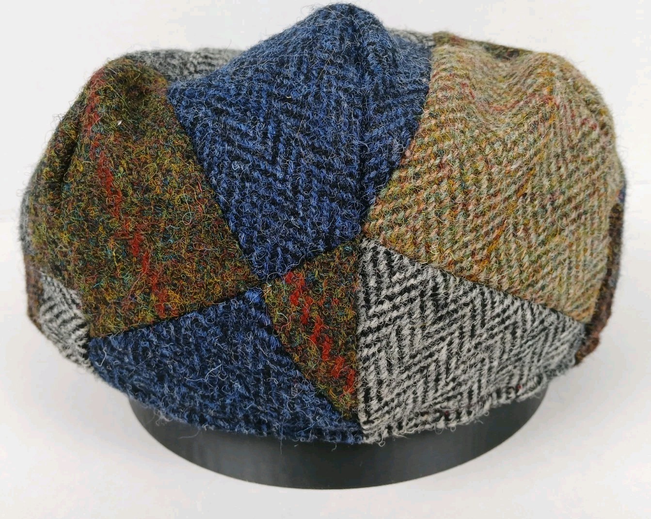 Glen Appin Patchwork Wool Flat Cap Made in Great … - image 4