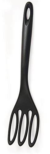 Horquilla batidora Norpro Jumbo Fiskie negra 12 pulgadas herramienta de mezcla de alta resistencia al calor Foto 4 de 4
