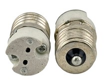 Rebaydo 2pcs E17 Intermediate male to G4/MR16 female Converter
