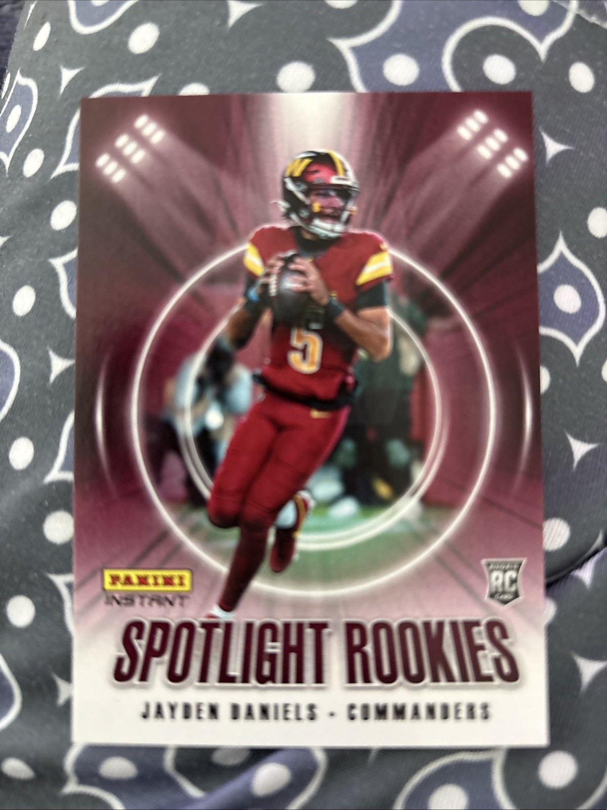 2024 Panini Instant NFL SPOTLIGHT Rookies - JAYDEN DANIELS - RC #’d 1/1426