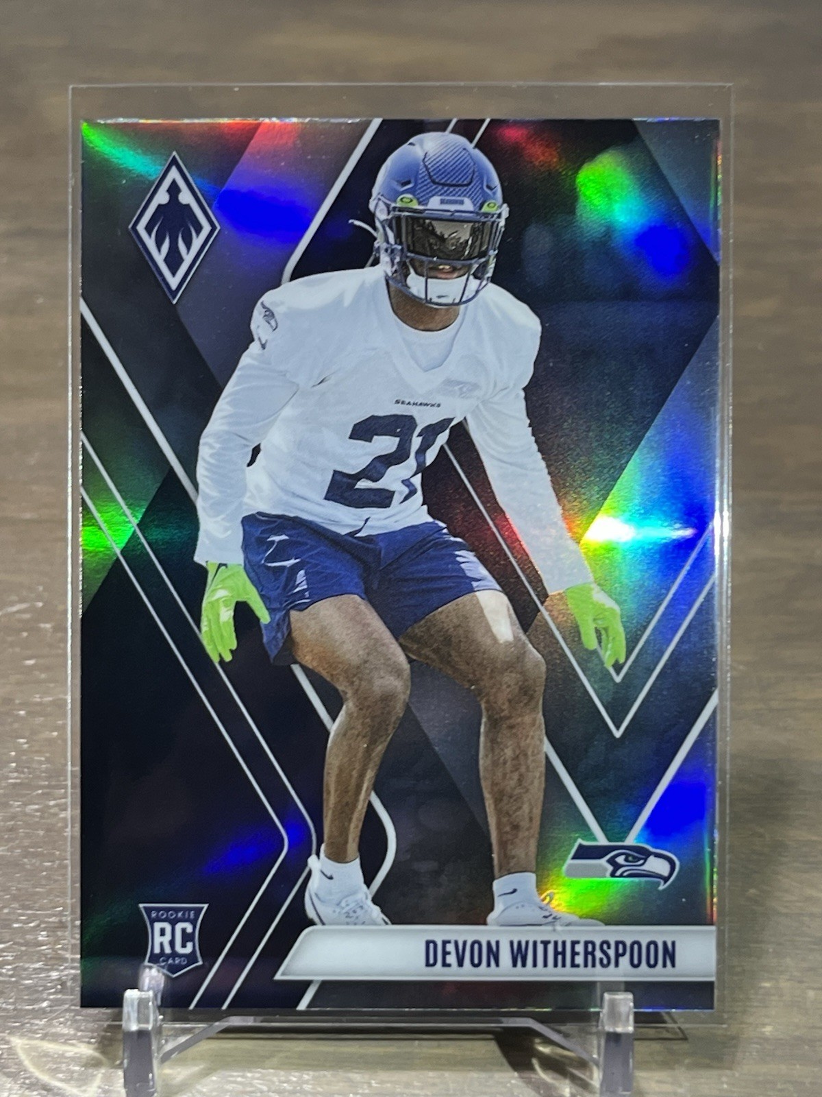 2023 Panini Phoenix Devon Witherspoon RC Silver Holo Rookie #145 Seattle