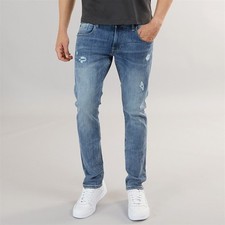 Image of 883 Police Mens Fixxed 664 Slim Fit Jeans 664-Blue: UK Waist 36" Leg 34"