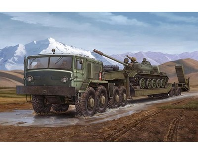 Trumpeter 00211 1:35 MAZ-537G Intermediate Type Truck w/Semi-Trailer Plastic Kit