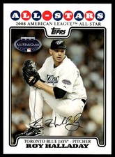 2008 Topps Updates & Highlights UH56 Roy Halladay Blue Jays Baseball Card