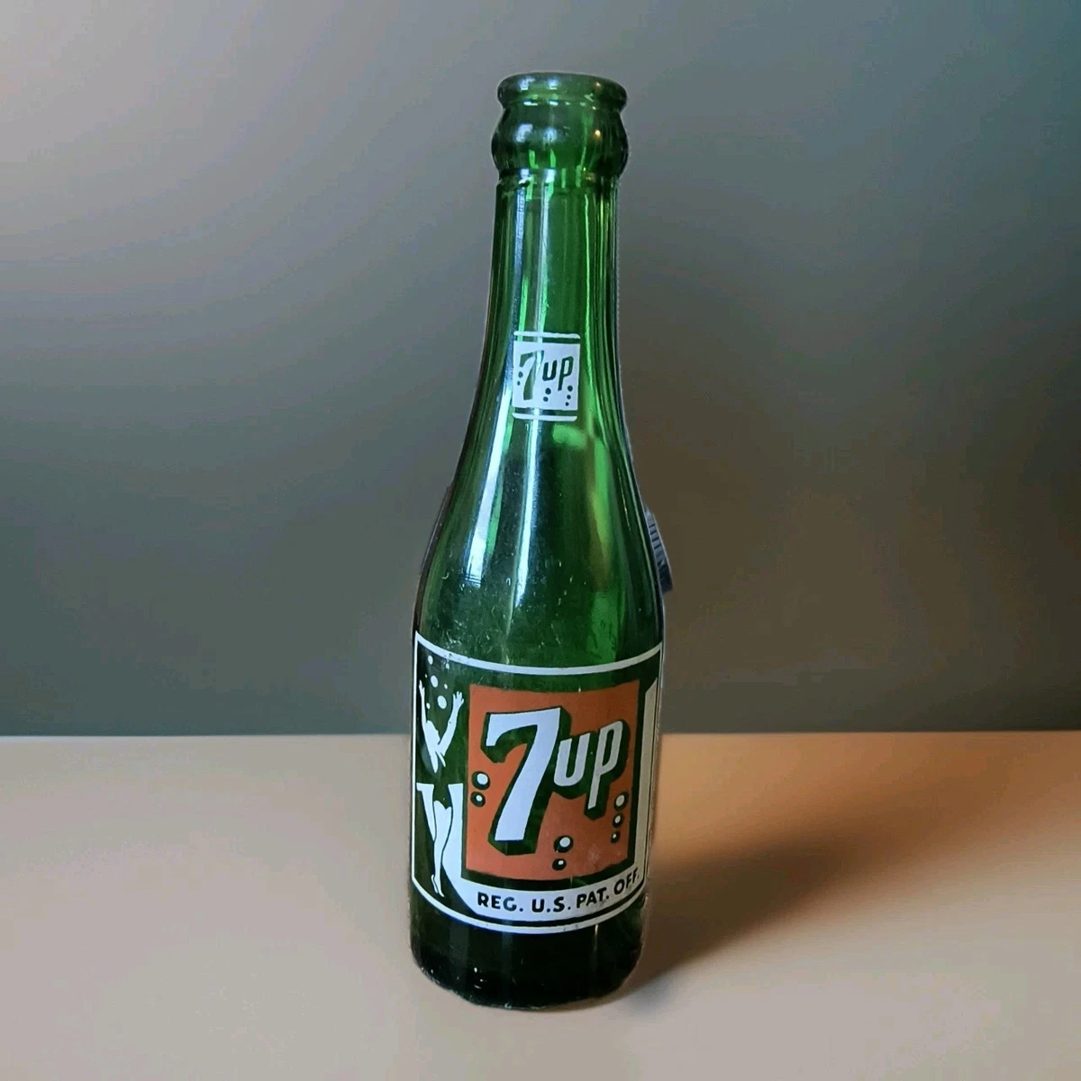 Grand Verre Vintage 7 UP Jumbo 28 Oz – Vert Publicitaire
