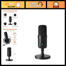USB Condenser Microphone for Streaming, Recording  Podcasting - Plug  Play, Ca