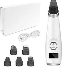 Electric Blackhead Remover Vacuum USB Rechargeable with 5 Suction Probes