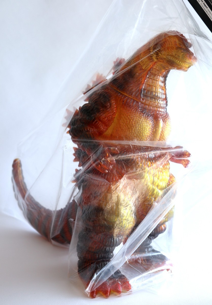 Giant Godzilla 1995 DesuGoji Marmit Medicomtoy Clear Orange