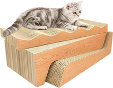 Cat Scratch Pad, 3 Packs Corrugated Cardboards Cat Scratcher Pads for Indoor Cat