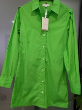 Tommy Hilfiger Green Shirt Dress - 100% Organic Cotton Poplin - UK 6 - BNWT