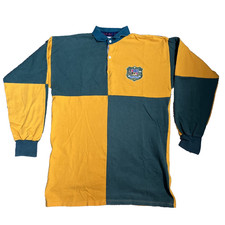 Cotton Oxford Retro Australia Wallabies Rugby Union Shirt top adult medium 1980s