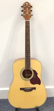 Crafter D8/N Six String Acoustic Guitar In Excellent Condition With Gig Bag