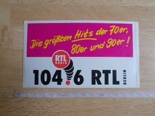 Autocollant RTL RADIO - BERLIN - 104.6