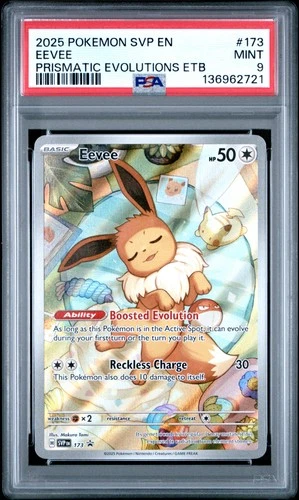 2025 POKEMON SVP EN-SV BLACK STAR PROMO #173 EEVEE PSA 9