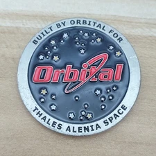 Built by Orbital for Thales Alenia Space IRIDIUM NEXT Challenge Coin