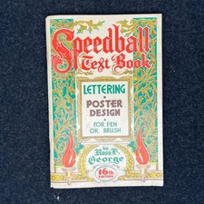 1952 Speedball Textbook Lettering and Poster Design 16th Edition