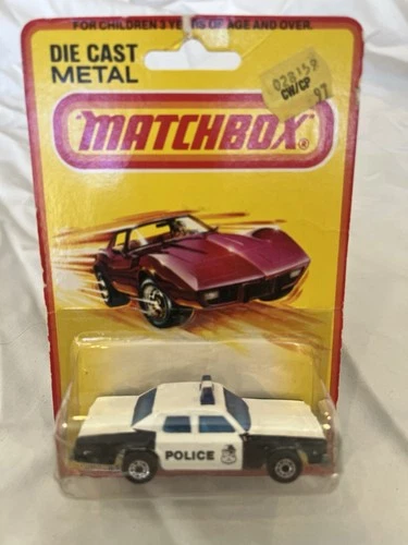 Vintage Matchbox Car, No. 10, Plymouth Fury Police