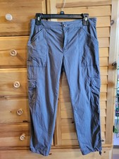 Social Standard by Sanctuary women's size S gray cargo pants button zip closure