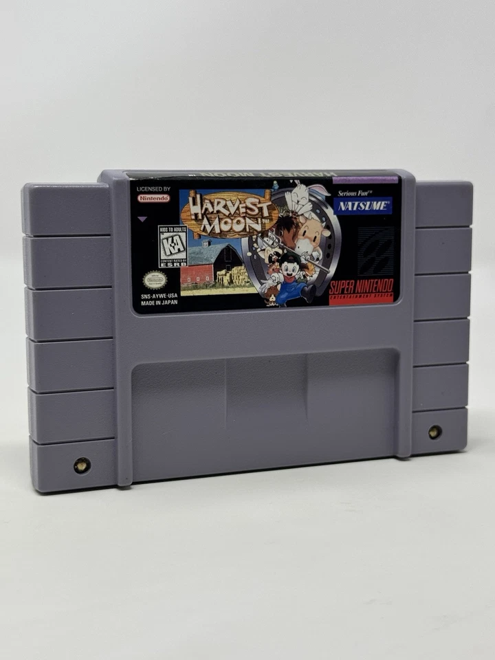 Harvest Moon para Super Nintendo *SNES* Auténtico - Probado - Muy Limpio Foto 3 de 4