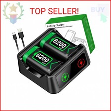 DINOSTRIKE 2X 6200mWh Battery Pack Compatible with Xbox Controller Fast Charging