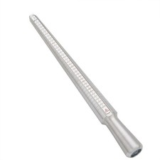 Hollow Aluminium Ring Size Sticks Ring Mandrel DIY Jewelry Ring Making 250x25m