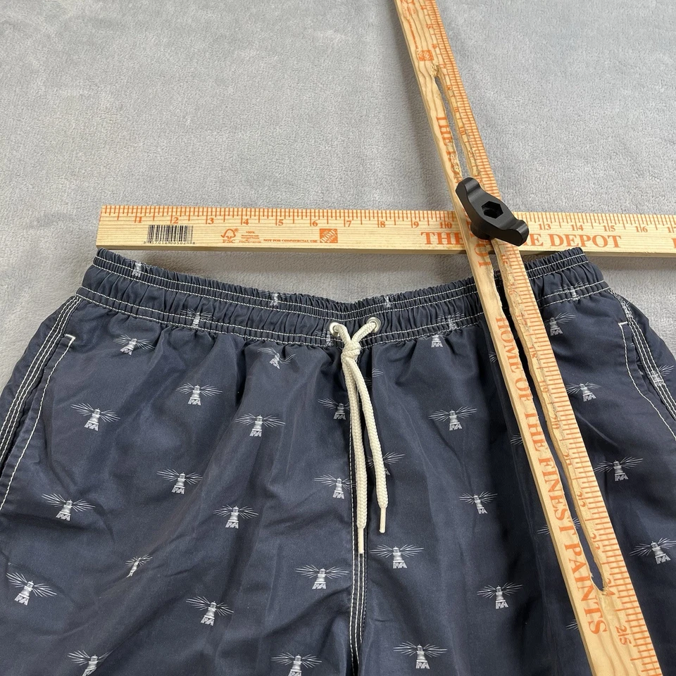 Barbour All Over Lighthouse Mens M Medium 5" Swim Shorts Essential Lined Trunks - Image 4 of 4