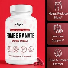 NEW Alevia Pomegranate Capsules 60ct Organic Extract Antioxidant 20 OFF US STOCK