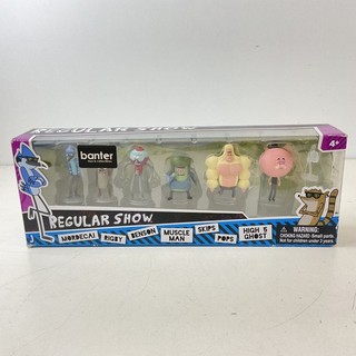 Regular Show Cartoon Network Seven Piece Figurine Set w/Box Opened (T5) S#533