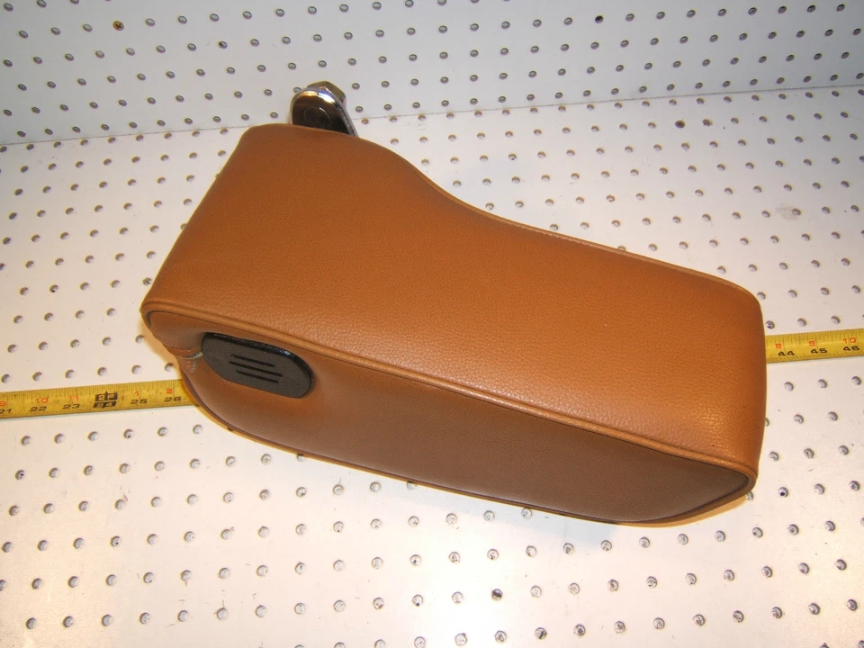 Mercedes 77-81 W123 Delantero Naranja BAMBOO Vinilo MB Tex OEM 1 Apoyabrazos con Soporte Foto 3 de 4