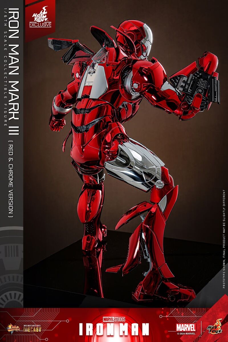 Iron Man Mark III Red & Chrome Version Hot Toys Exclusive Iron Man Mark III Red & Chrome Version Hot Toys Exclusive