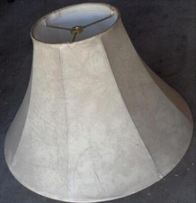 Fabric Covered Bell Shaped Lamp Shade VGC GREAT COLOR USEFUL SIZE NICE
