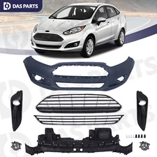 For 2014 2015 2016 2017 2018 2019 Ford Fiesta Front Bumper Cover Grill Fog Light