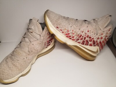 Nike Lebron XVII 17 PRM WIN WIN Size 9.5 CT3466-001 Desert Sand Gold Basketball