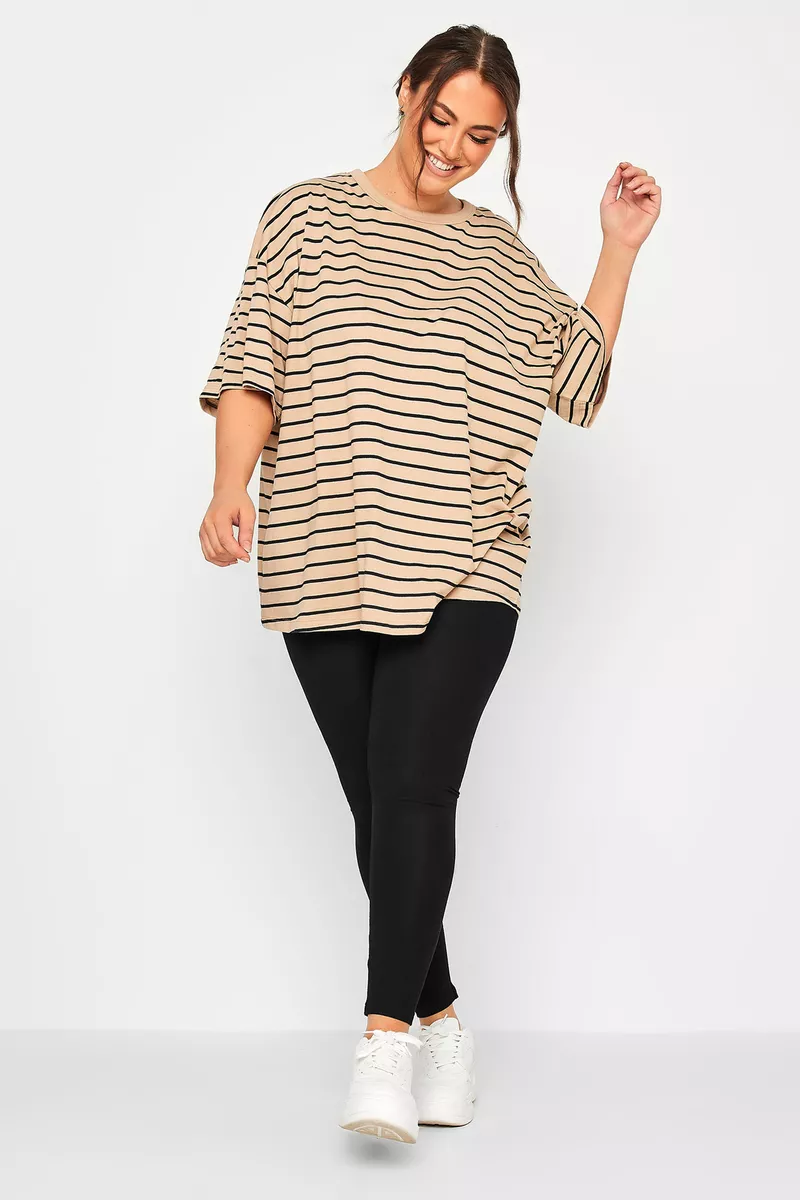 Yours Curve Plus Size Cotton Essential Stretch Leggings