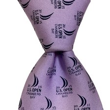 VINEYARD VINES Custom Collection Men's Silk Necktie USA Designer GOLF Purple EUC