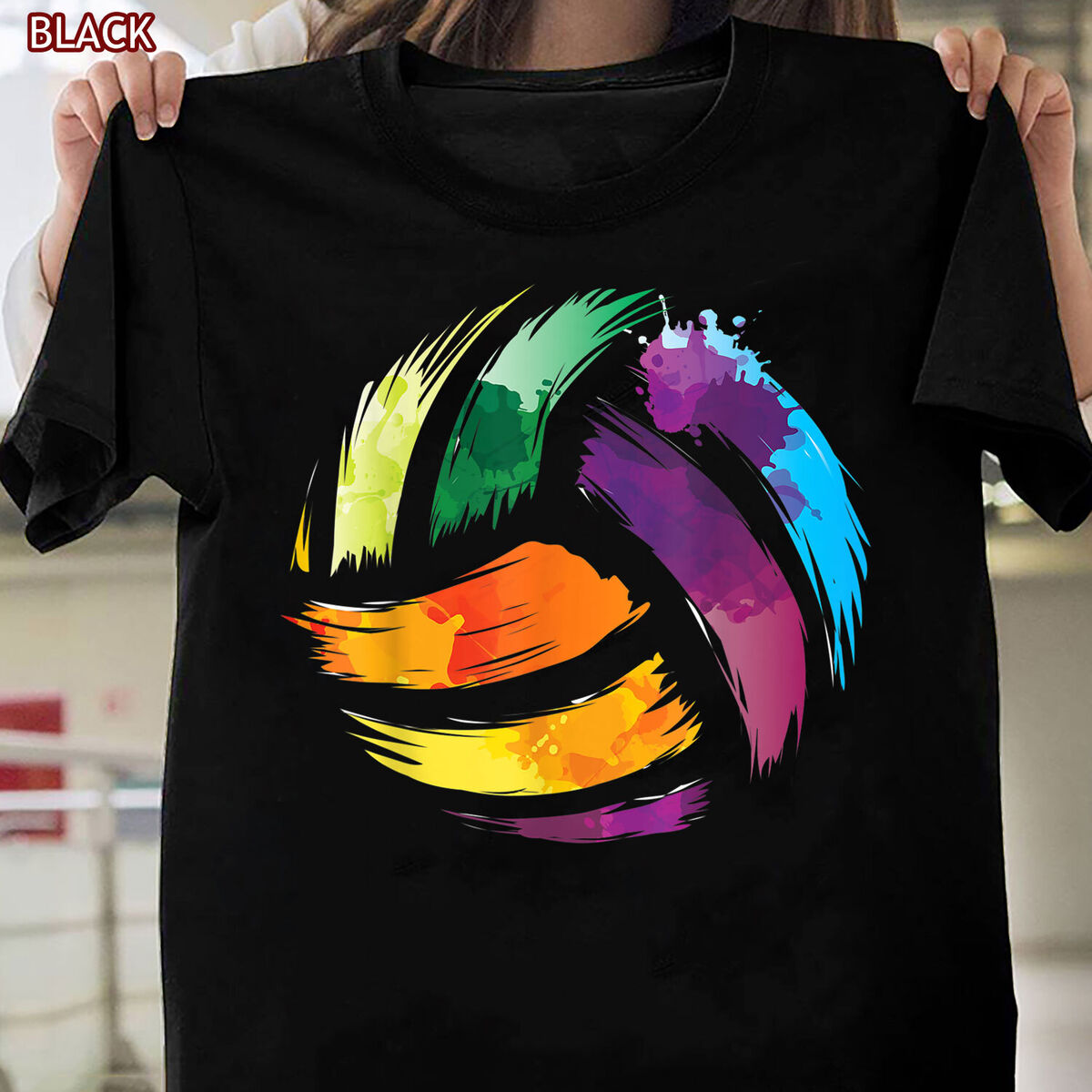 Colorful Volleyball Shirt | Cute Colorsplash Ball Tee Gift Colorful Volleyball Shirt | Cute Colorsplash Ball Tee Gift