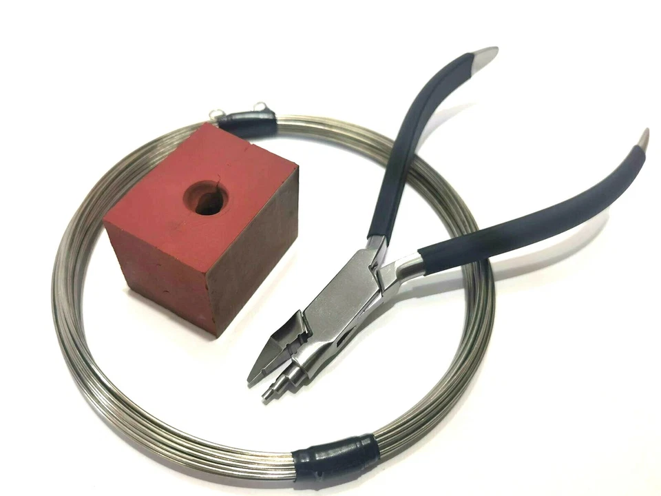 Kit de cabezal de plantilla: molde de gancho incorporado de cabeza de plantilla de 20 g + alambre de acero inoxidable + alicates Foto 2 de 4