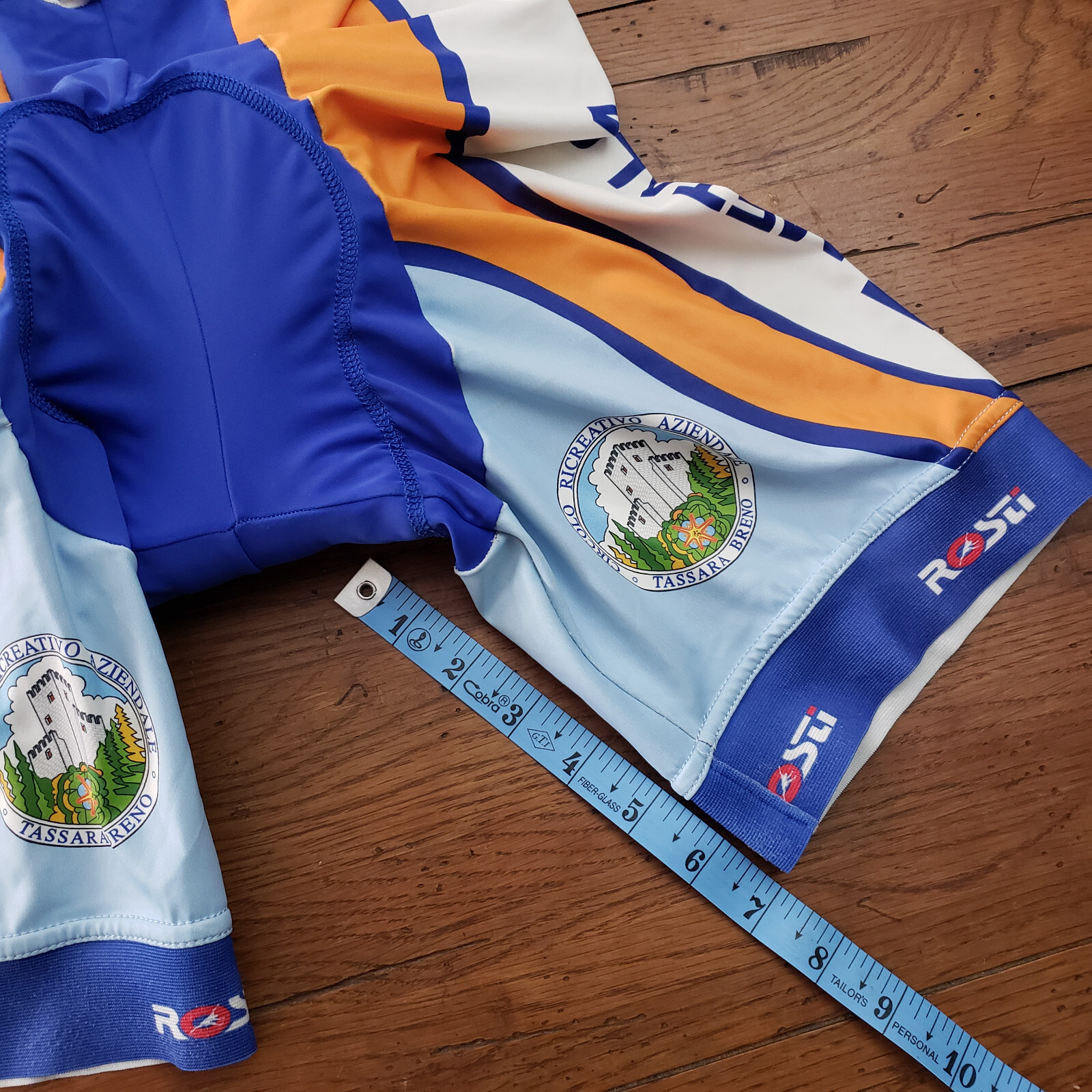 Rosti Mens Medium Cycling Bibshorts Vintage Italy 7" 14" (8/10) M