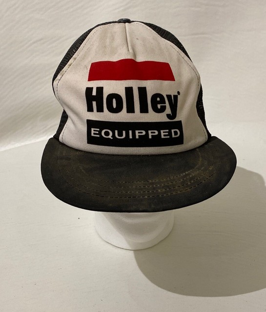 Vintage Holley Equipped Carburetor Trucker Hat Cap Snapback performance
