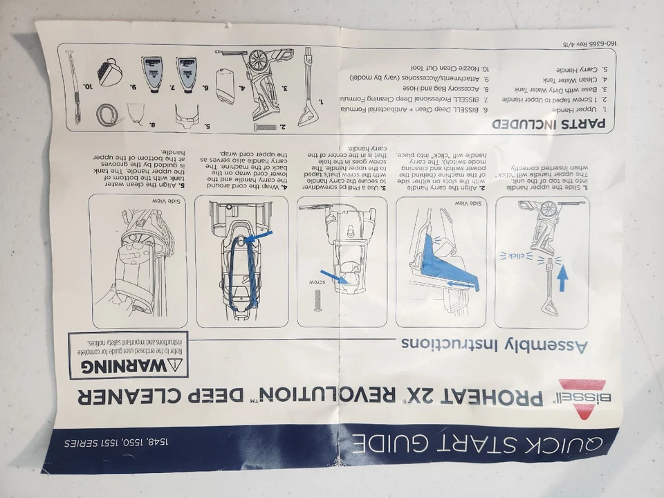 Hoover Project 2x Revolution Deep Cleaner ACCESSORIES ONLY! - Image 4 of 4