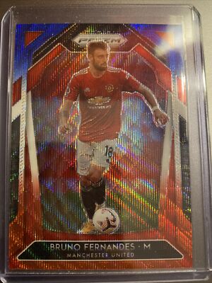 2020-21 Panini Prizm Bruno Fernandes Red, White & Blue Wave Prizm