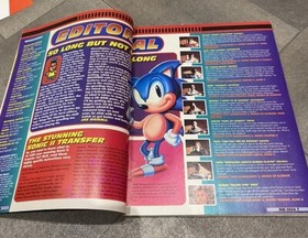 Mean Machines Sega Magazine Issue 2 Including Rare Sonic 2 T-shirt Transfer