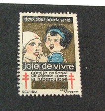 Weihnachtssiegel Frankreich postfrisch kleiner Riss L676