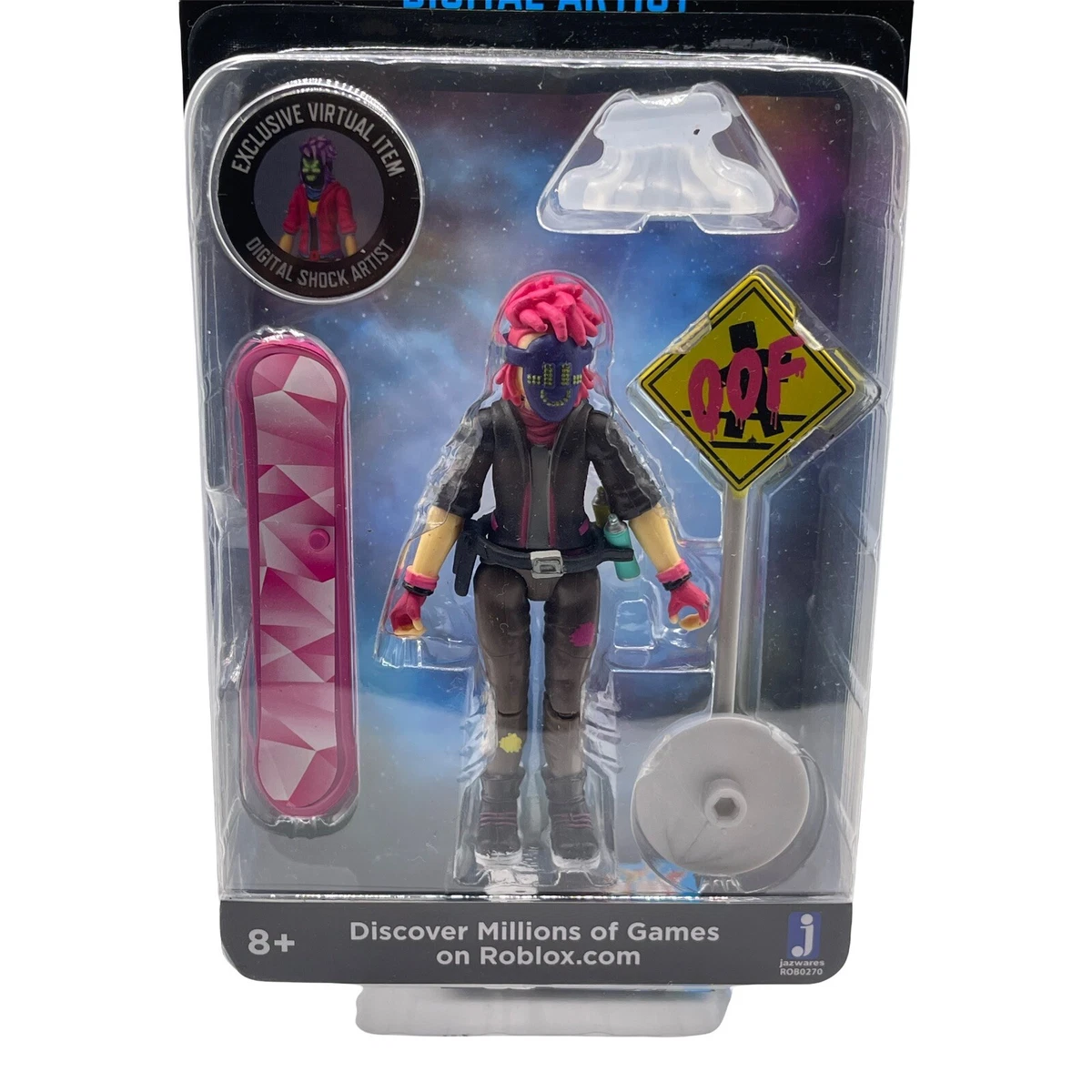 BONECO ROBLOX DIGITAL ARTIST + ITEM VIRTUAL EXCLUSIVO (UNBOXING)